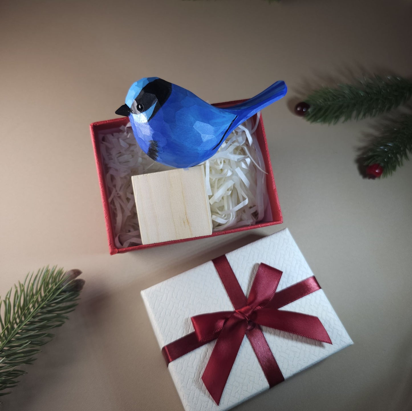 Bird on Stand with Gift Box Set