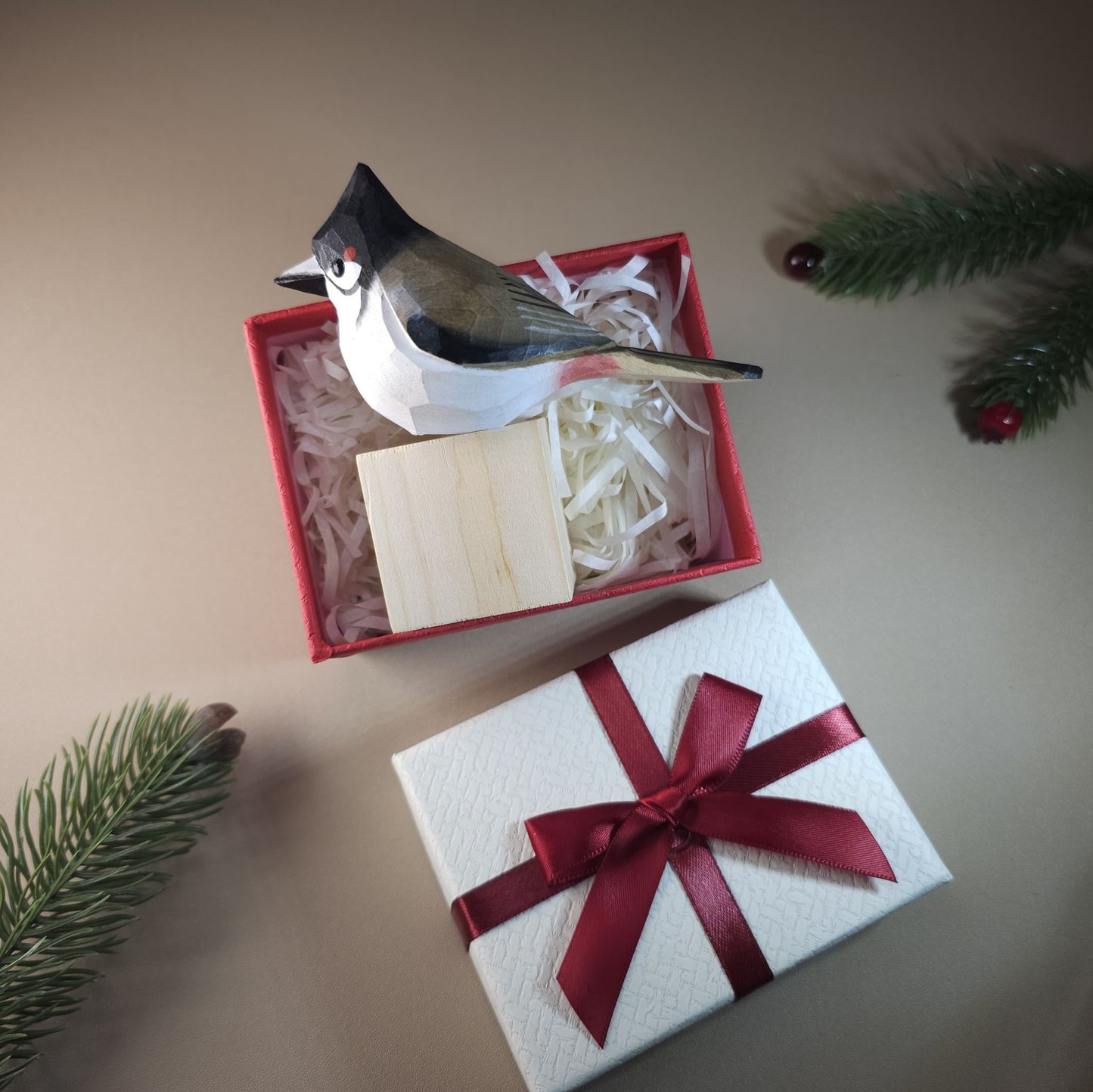Bird on Stand with Gift Box Set