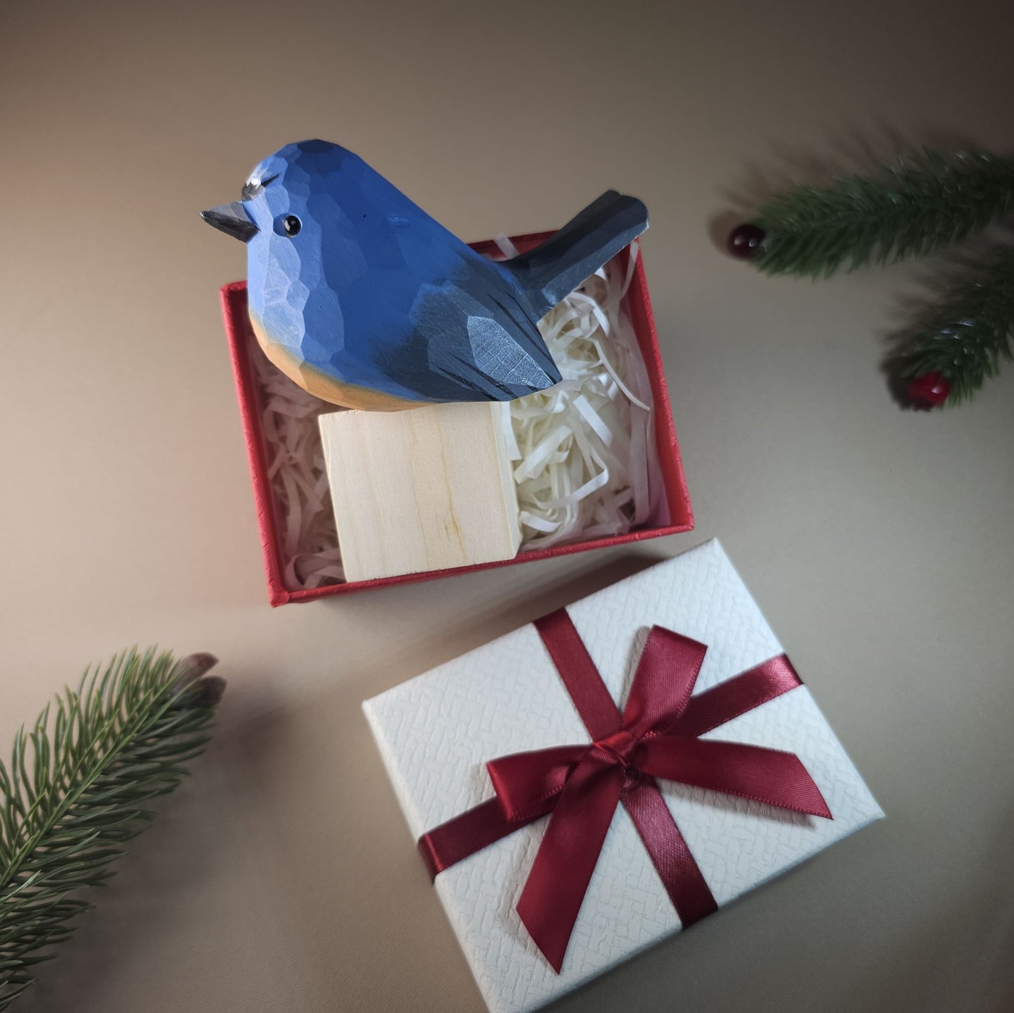 Bird on Stand with Gift Box Set