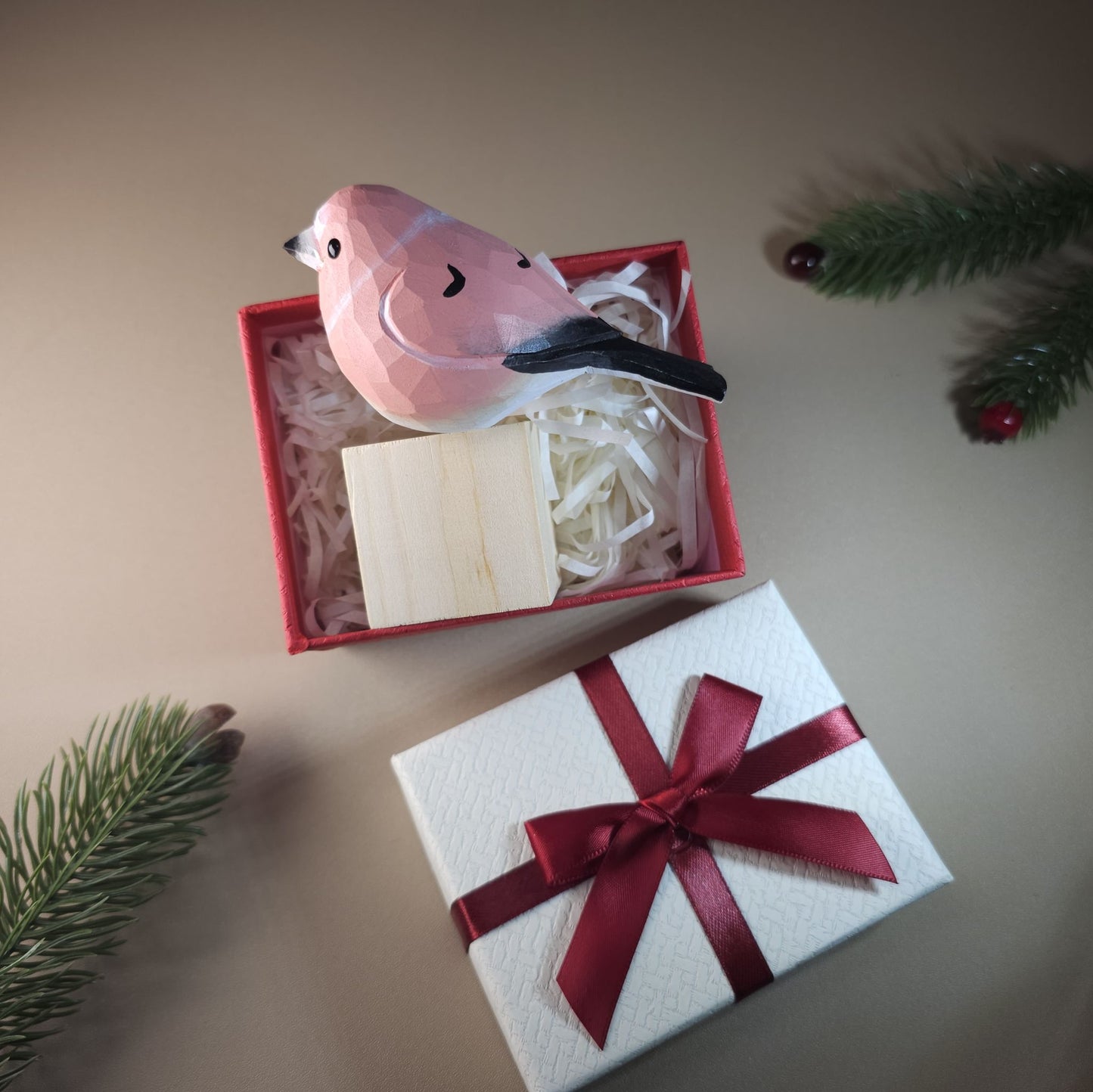 Bird on Stand with Gift Box Set