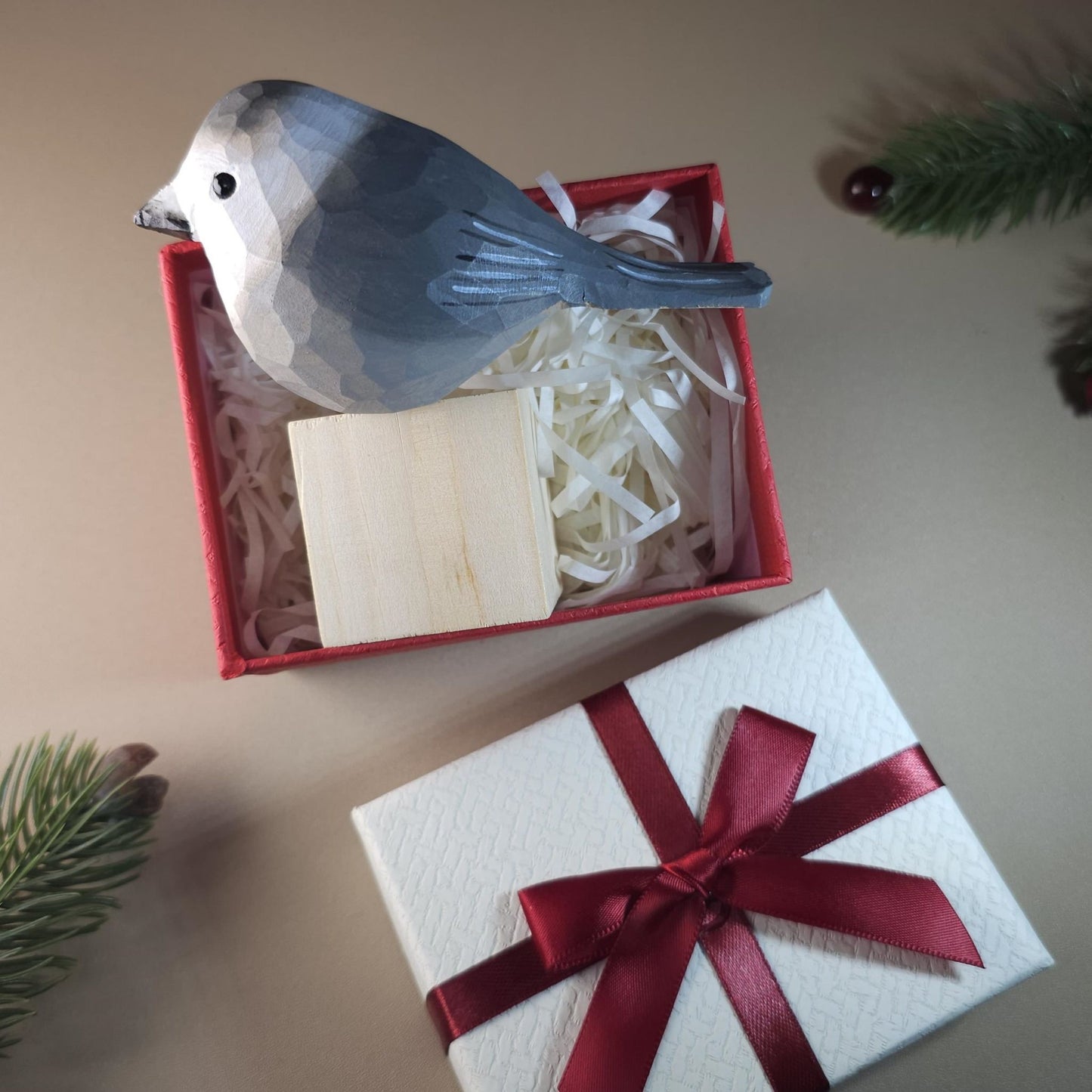 Bird on Stand with Gift Box Set