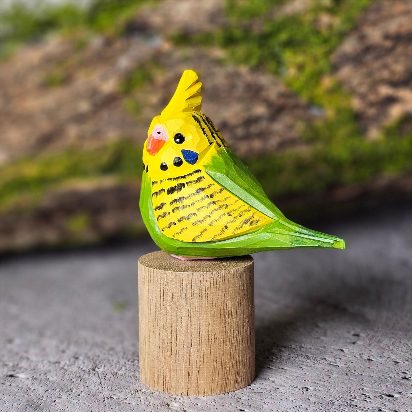 Budgie on Stand