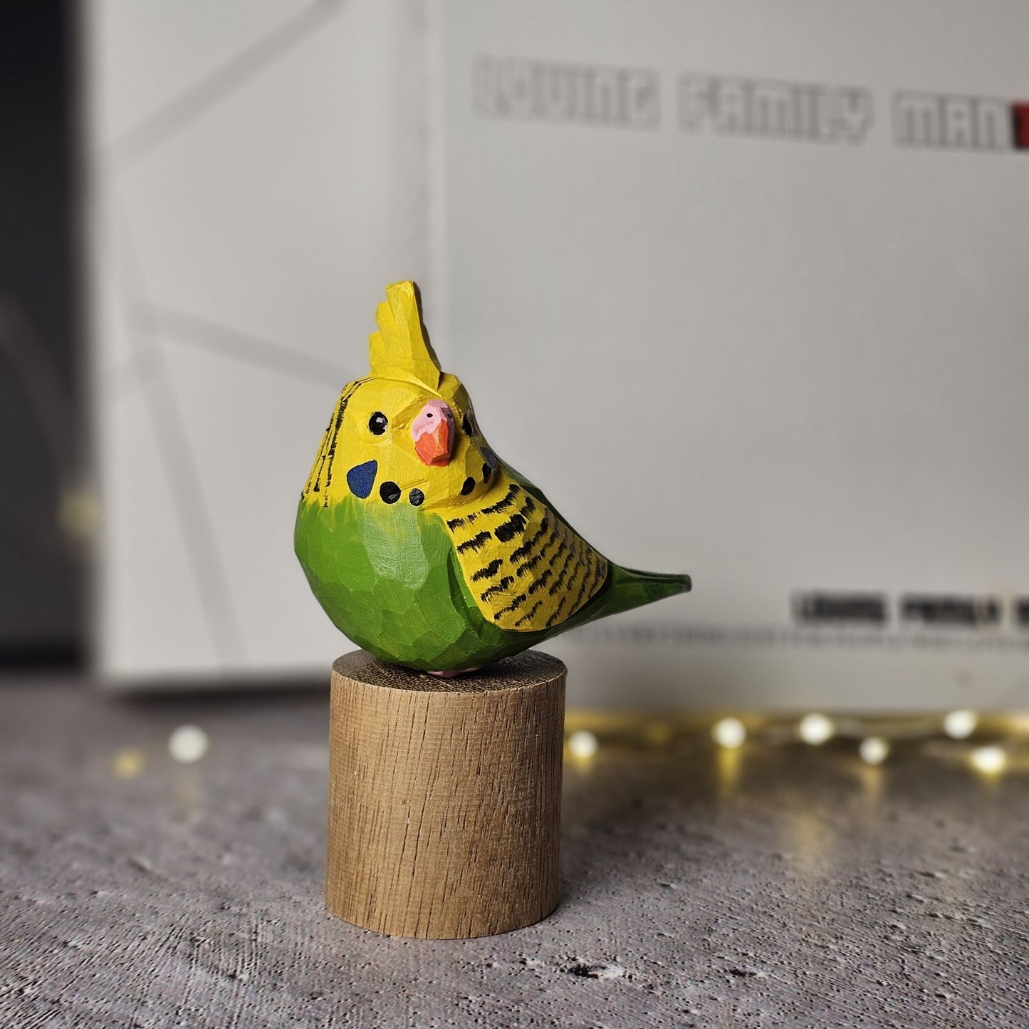 Budgie on Stand