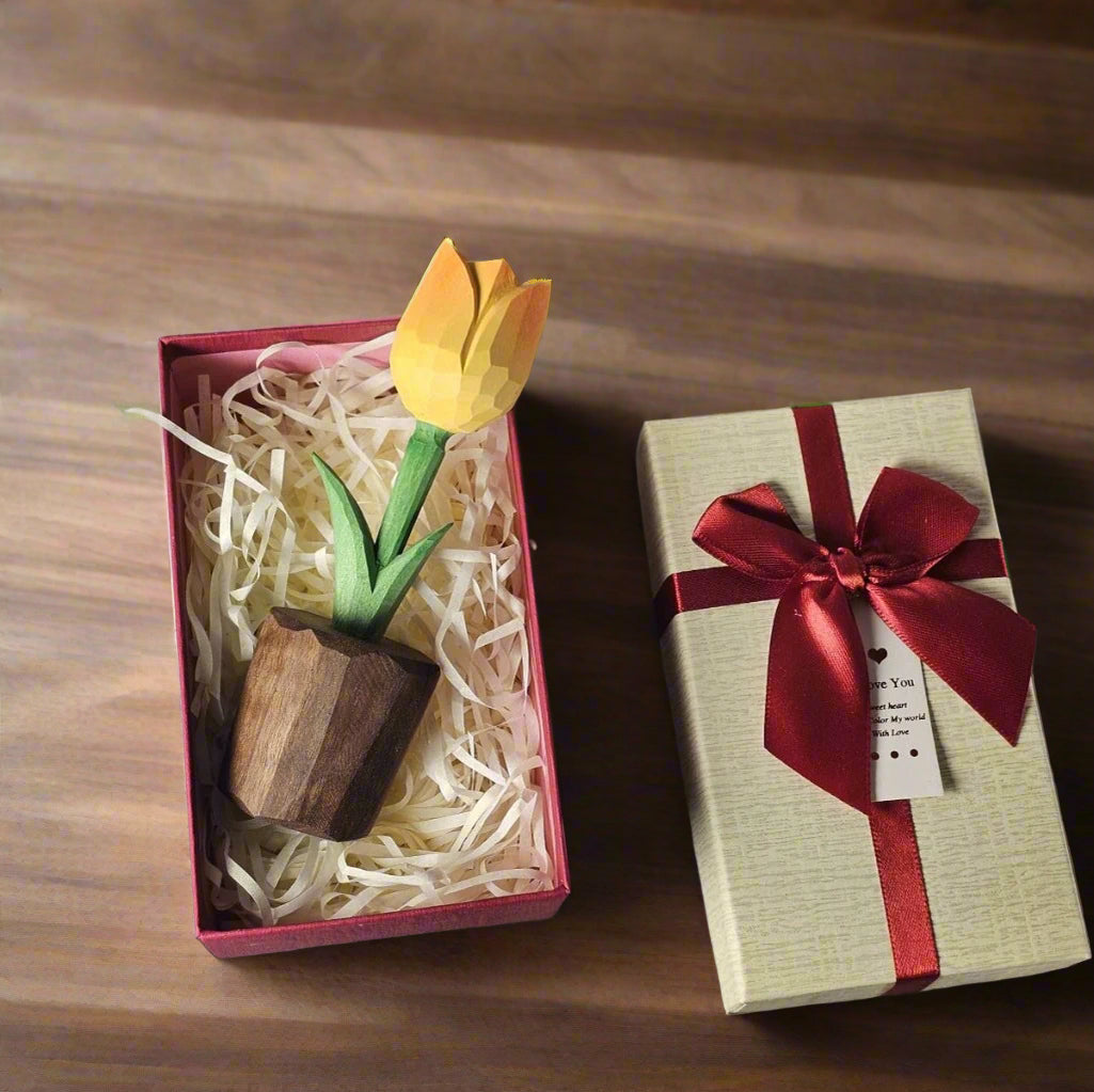 Tulip Wooden Sculpture