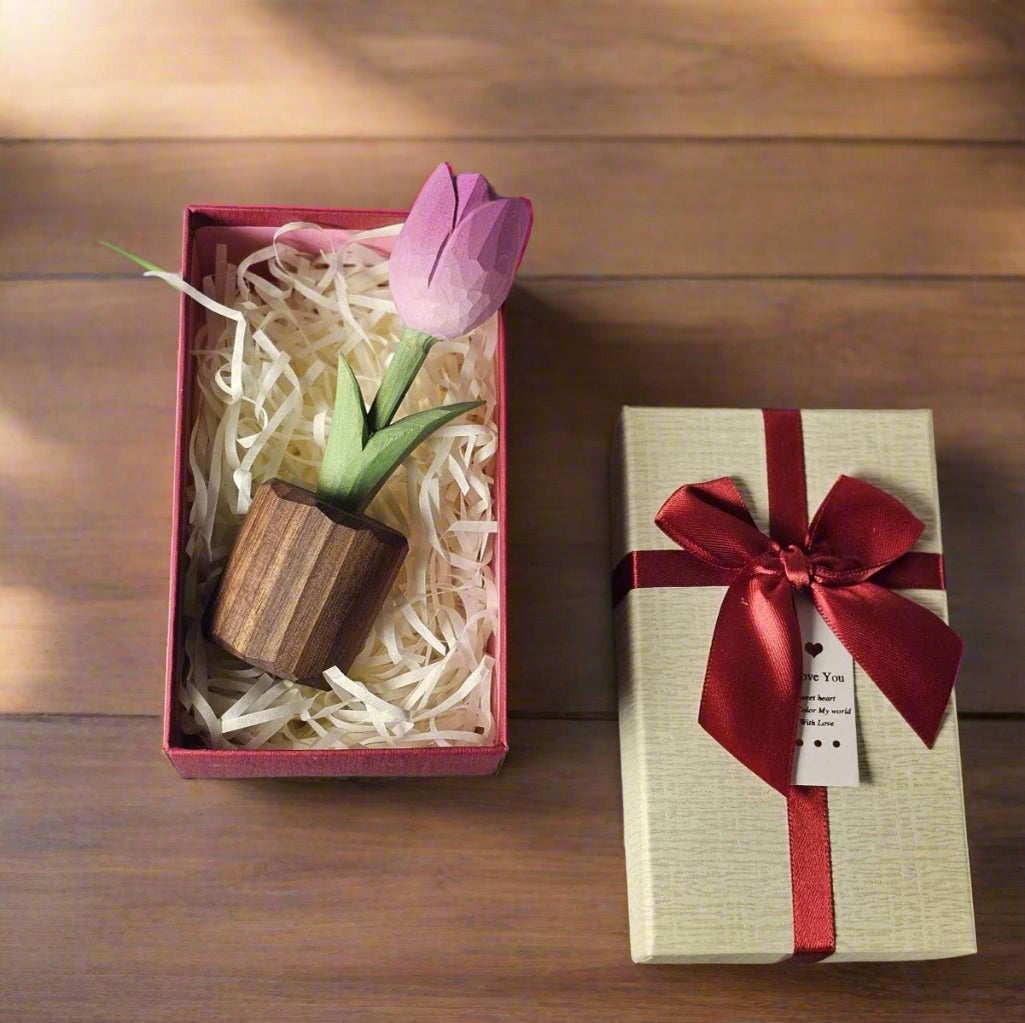 Tulip Wooden Sculpture