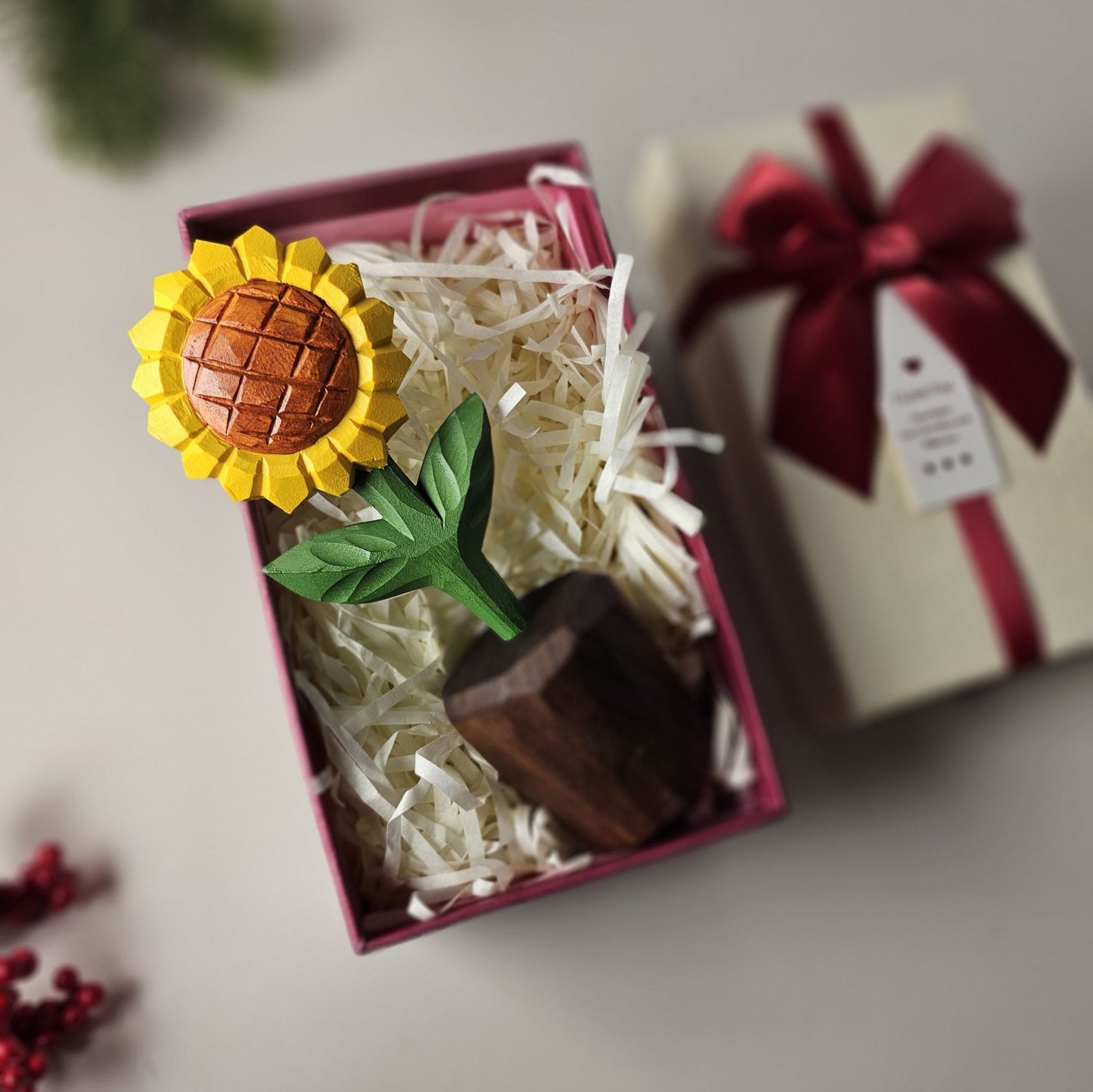 Sunflower Wooden Sculpture