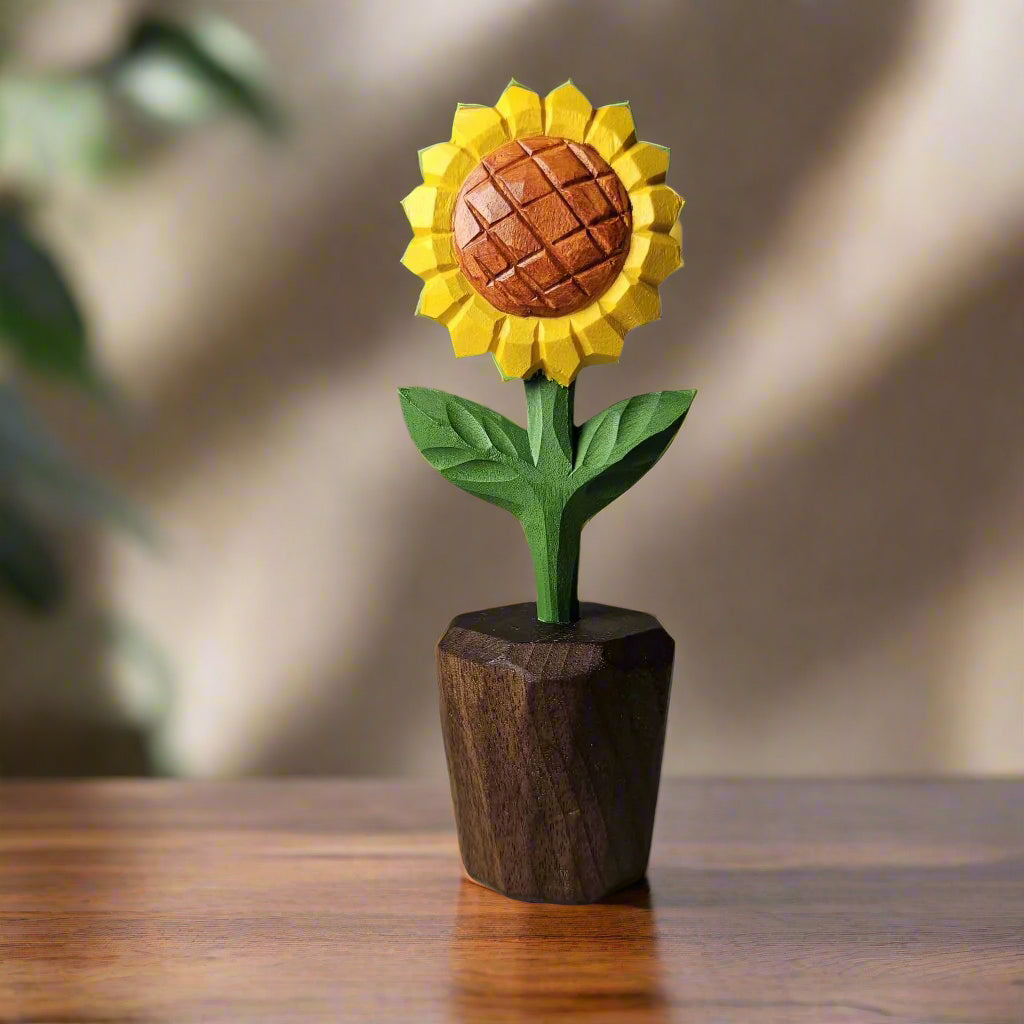 Sunflower Wooden Sculpture