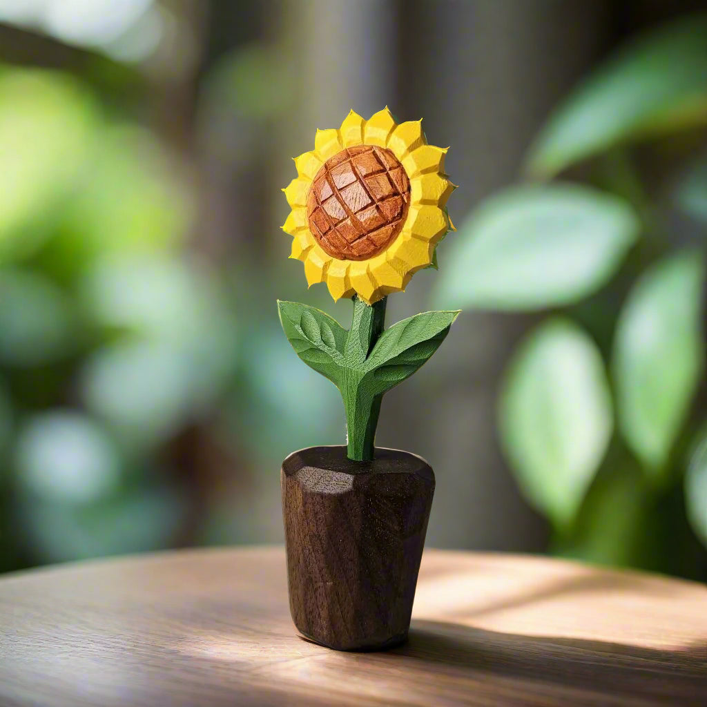 Sunflower Wooden Sculpture