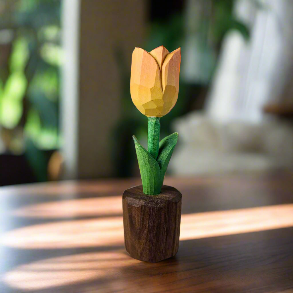 Tulip Wooden Sculpture