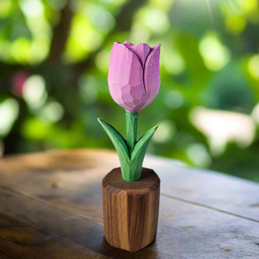 Tulip Wooden Sculpture