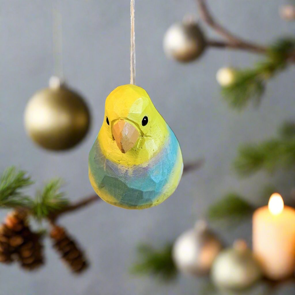 Parakeet Hanging