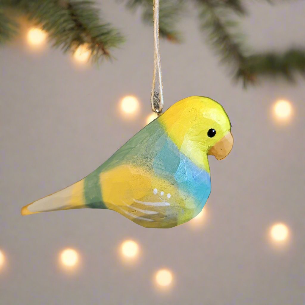 Parakeet Hanging