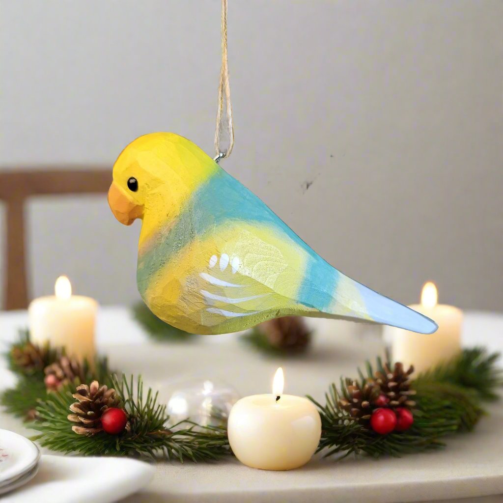 Parakeet Hanging
