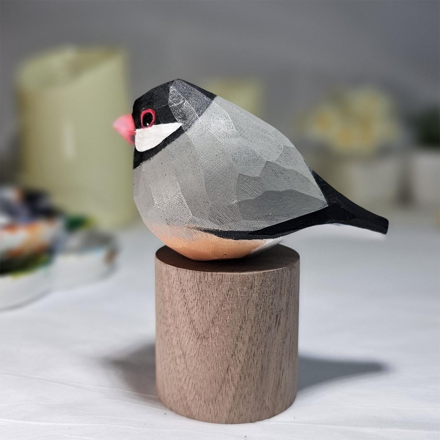 Java Sparrow on Stand