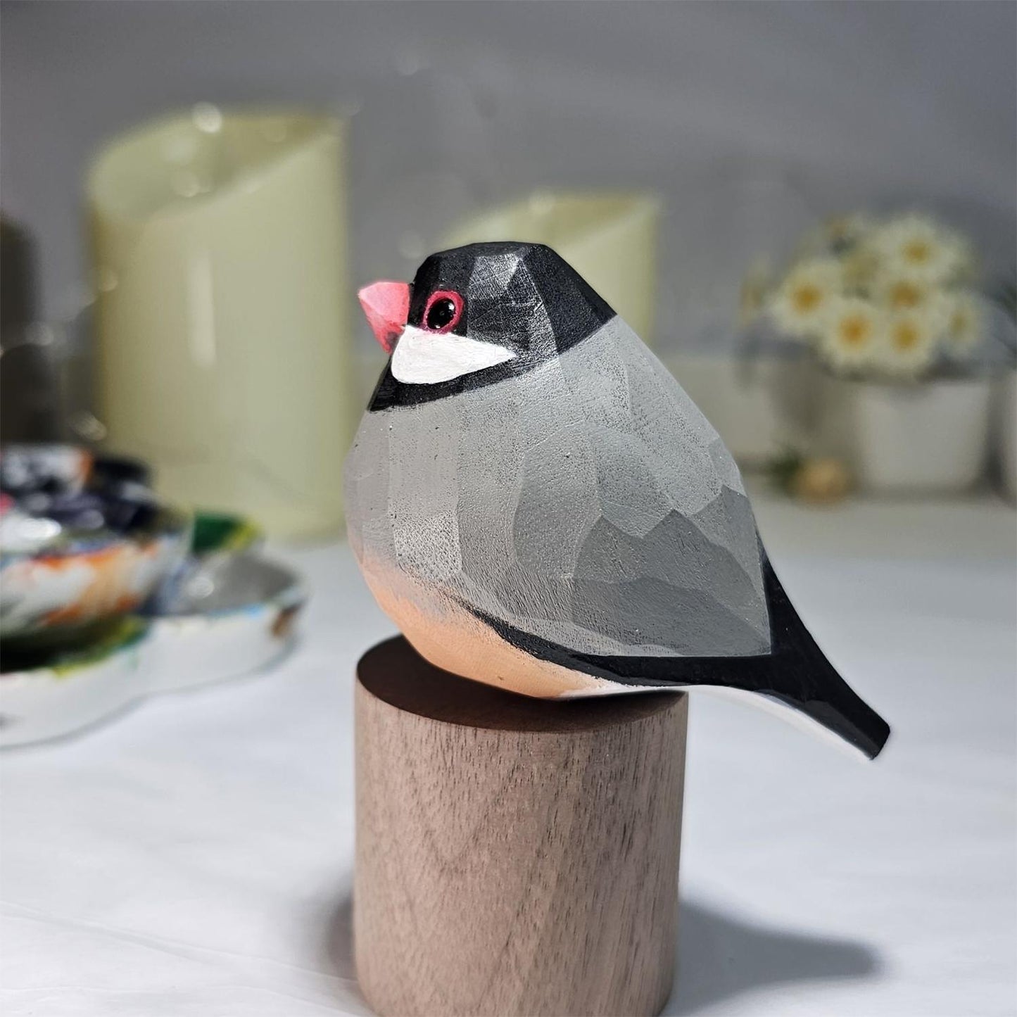Java Sparrow on Stand