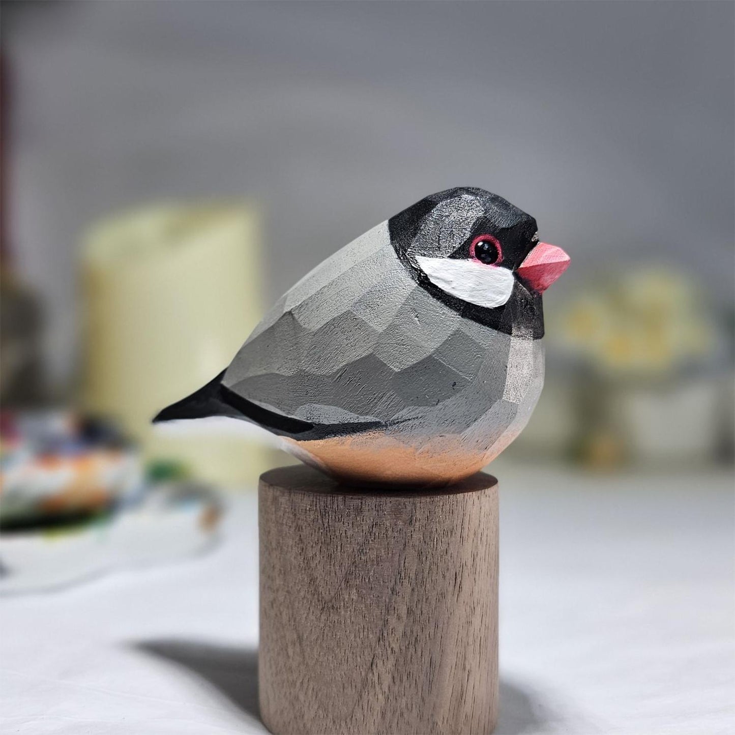 Java Sparrow on Stand