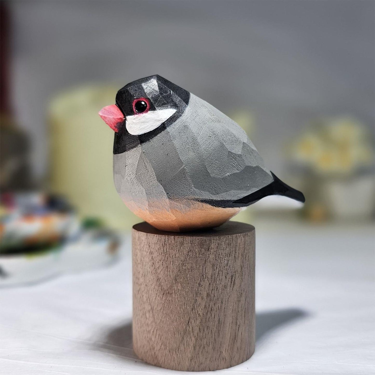 Java Sparrow on Stand