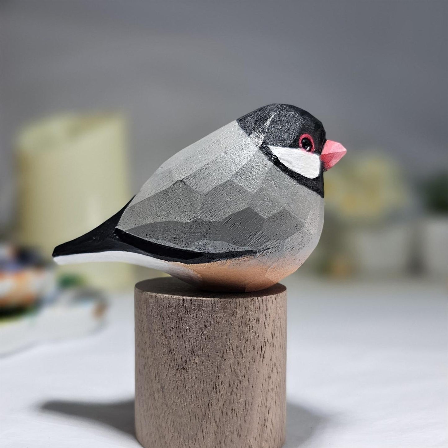 Java Sparrow on Stand