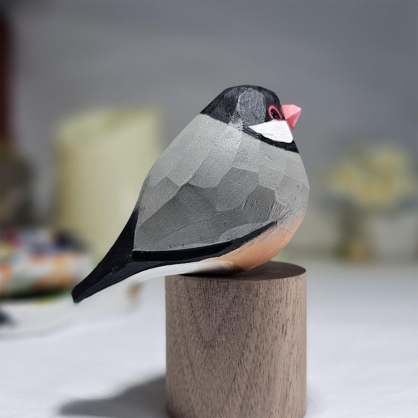 Java Sparrow on Stand
