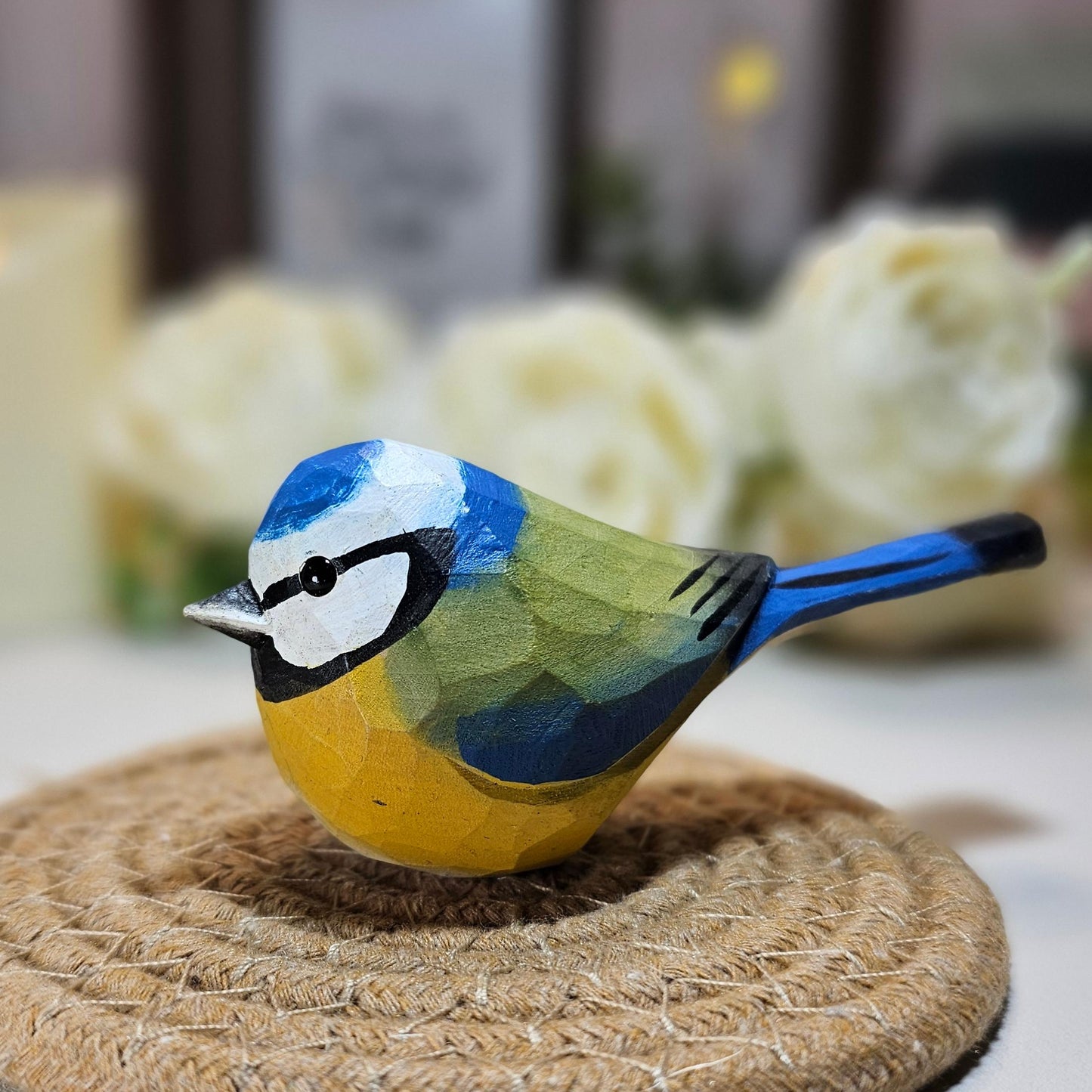 Eurasian Blue tit on Stand