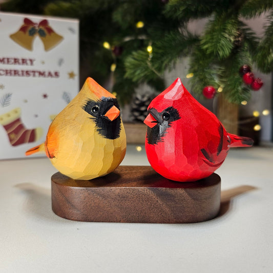 Northern Cardinal Couple on Stand