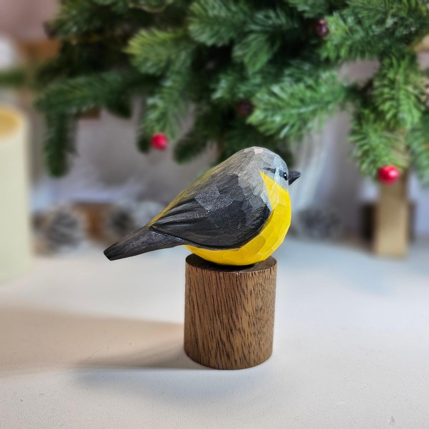 Eastern Yellow Robin on Stand