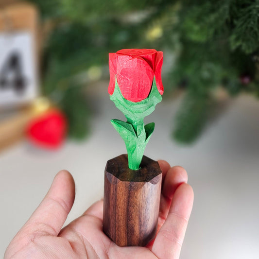 Rose Wooden Sculpture