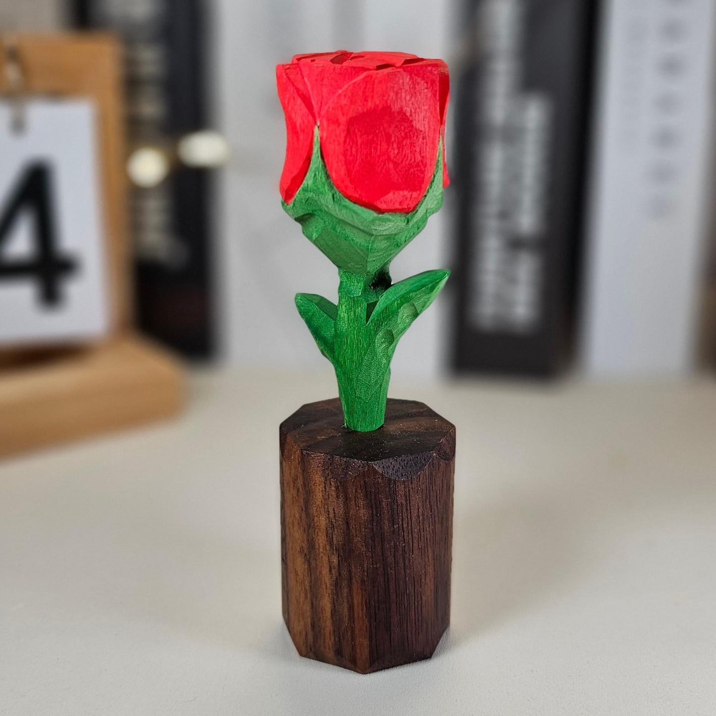 Rose Wooden Sculpture