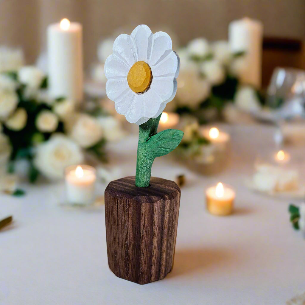 Daisy Wooden Sculpture