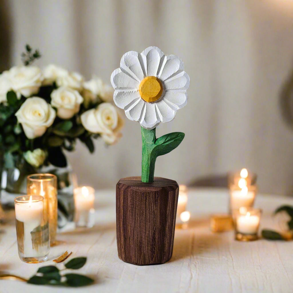 Daisy Wooden Sculpture