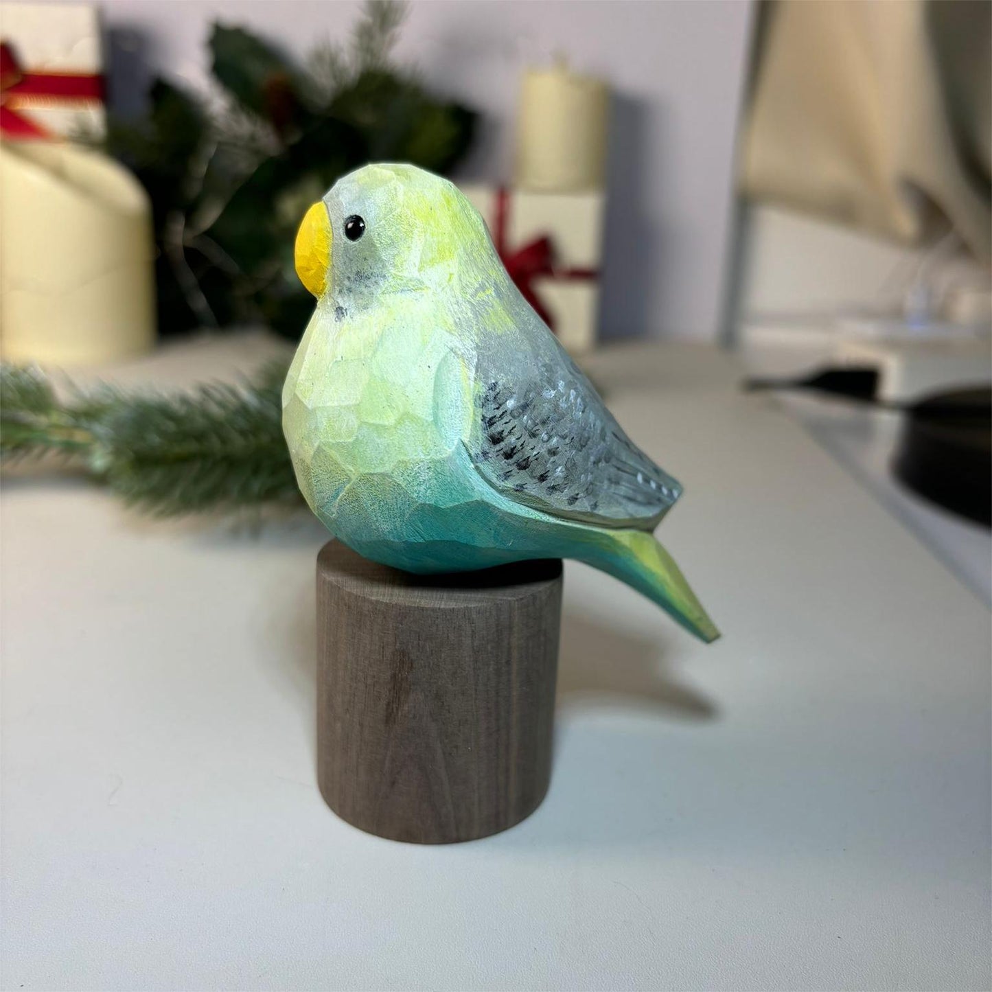 Budgie on Stand