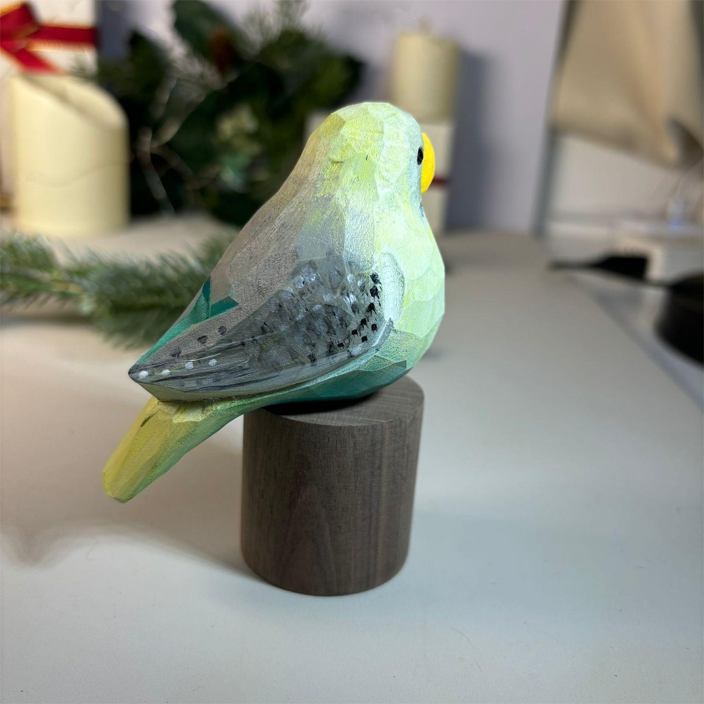 Budgie on Stand