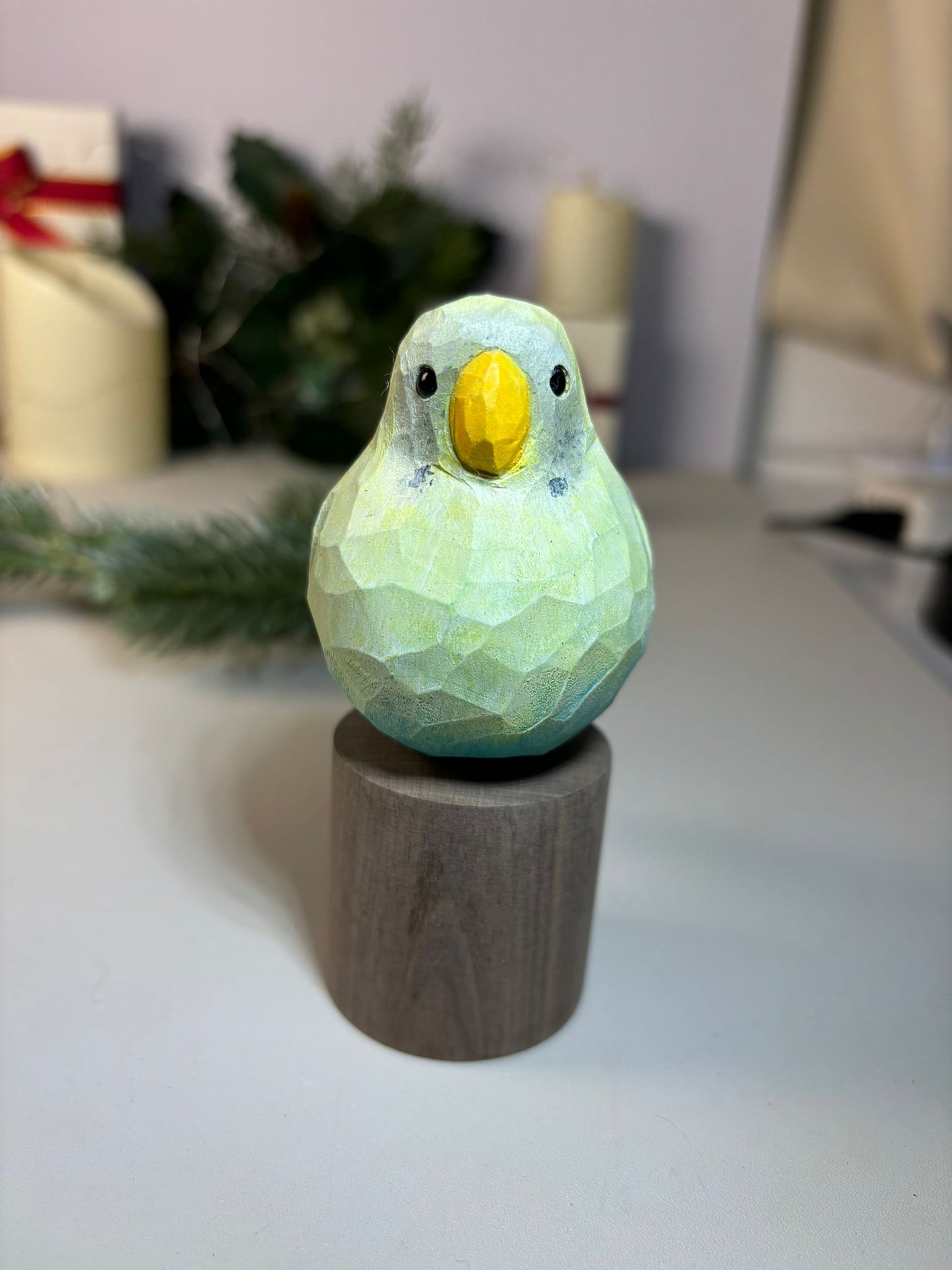 Budgie on Stand