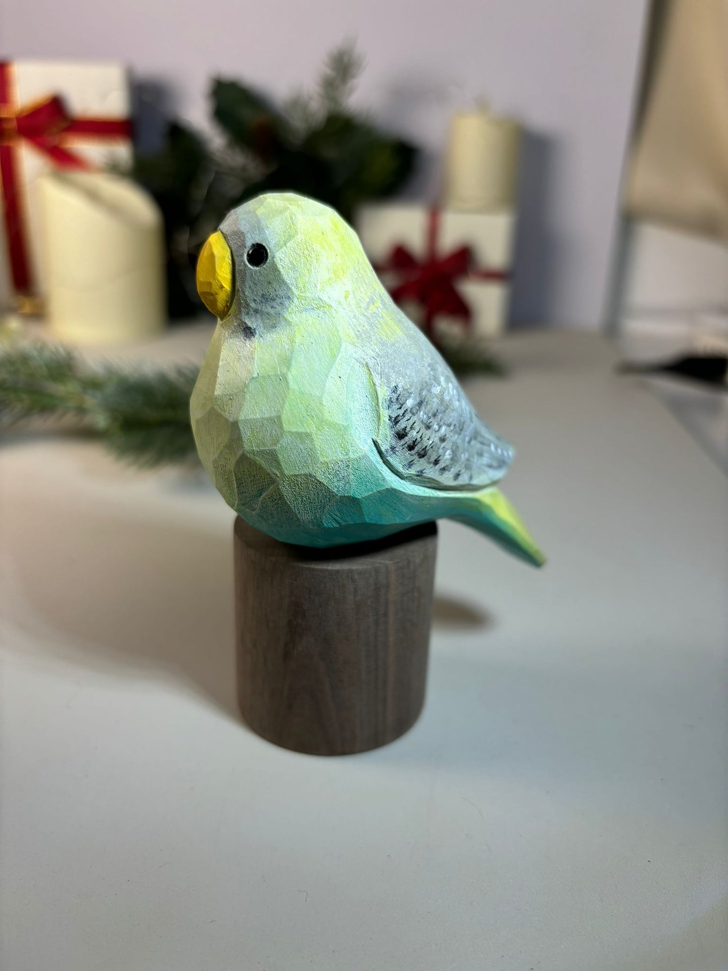 Budgie on Stand