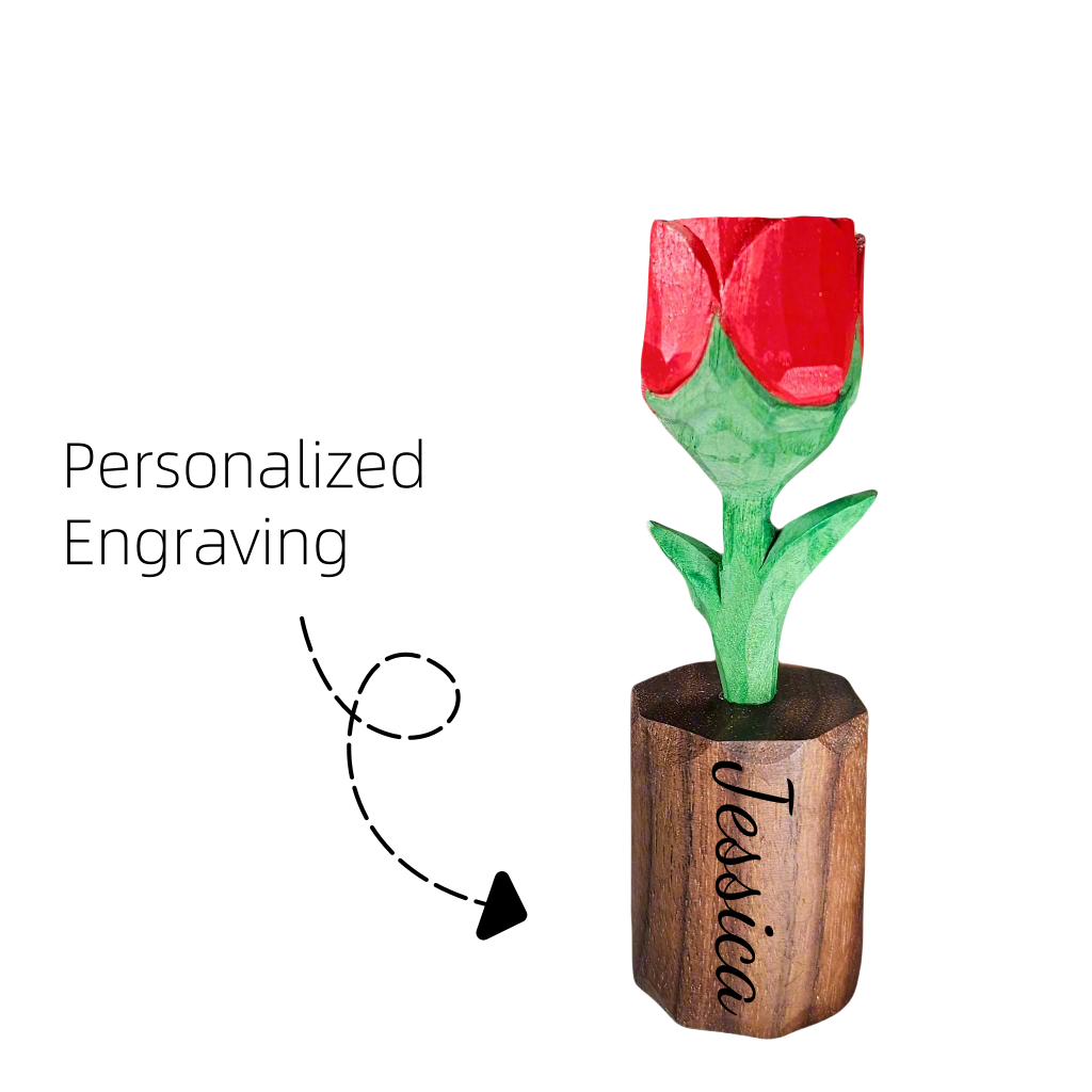 Rose Wooden Sculpture