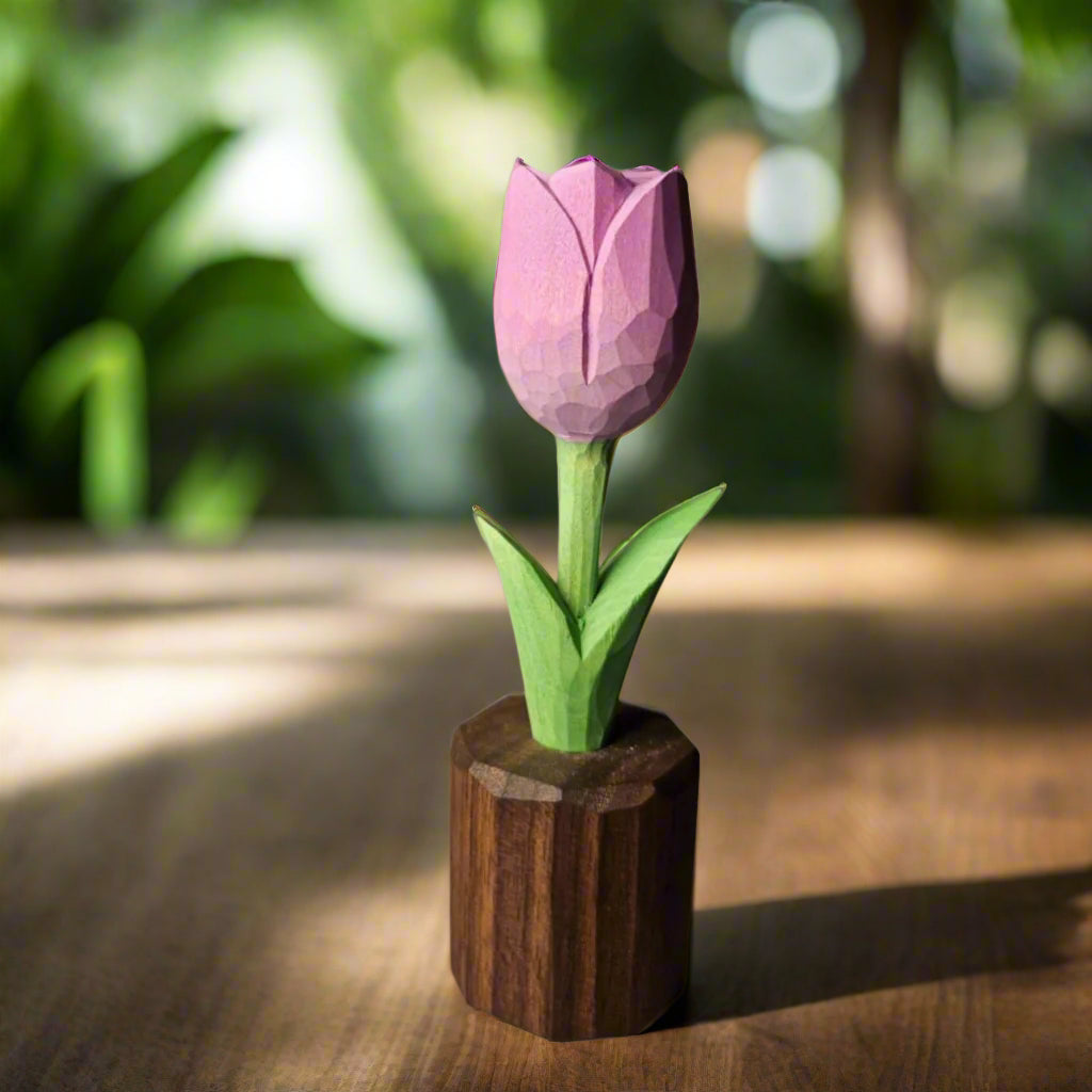 Tulip Wooden Sculpture