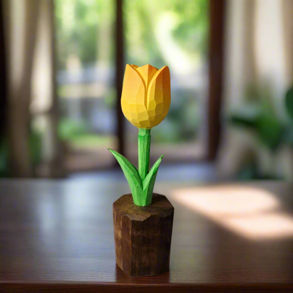 Tulip Wooden Sculpture