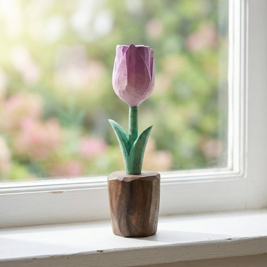 Tulip Wooden Sculpture