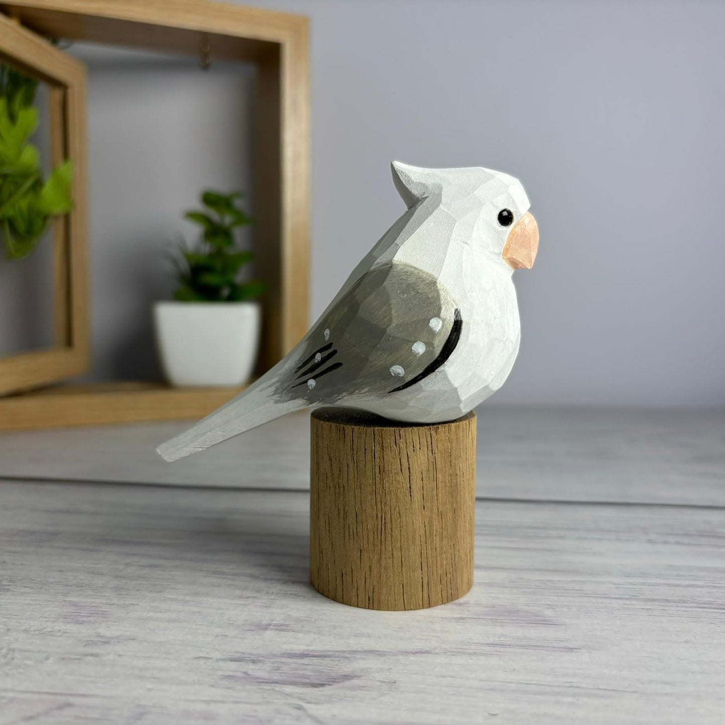 Cockatiel Pair on Stand