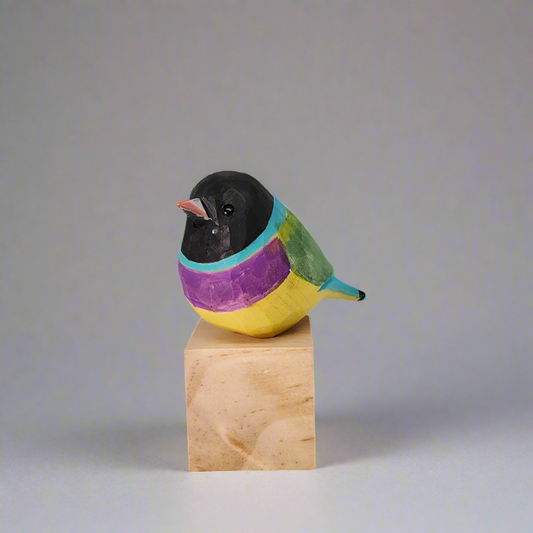 Gouldian Finch on Stand
