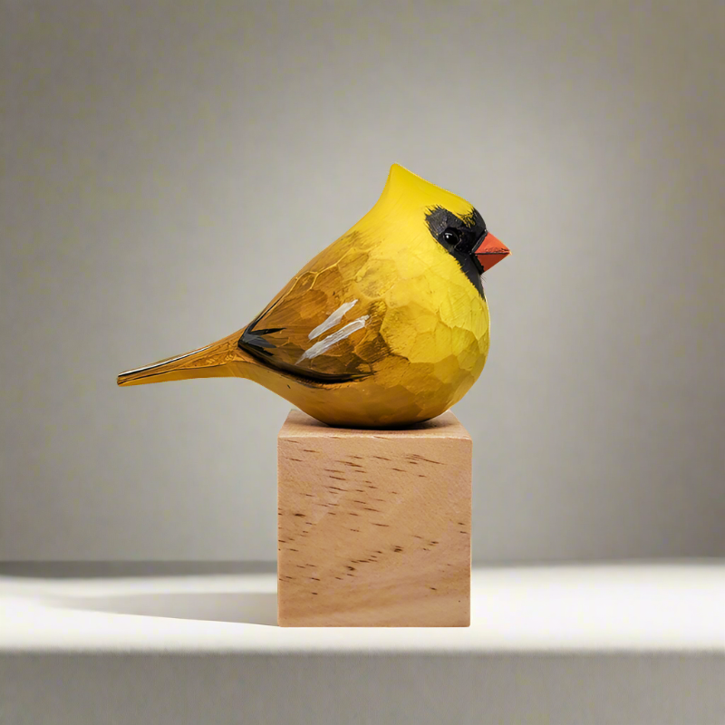 Yellow Cardinal on Stand