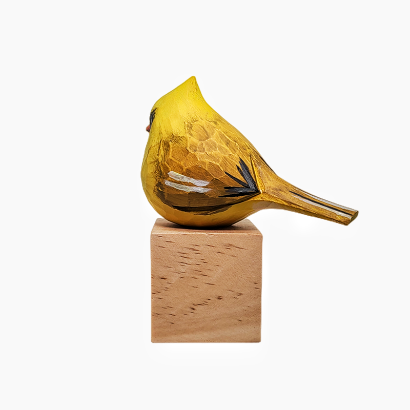 Yellow Cardinal on Stand