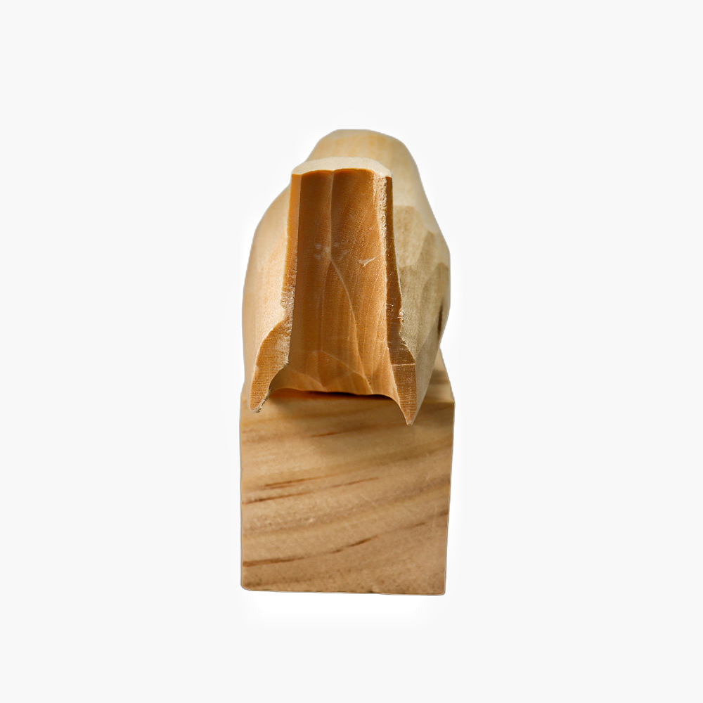 U010 Unfinished Wood bird on Stand