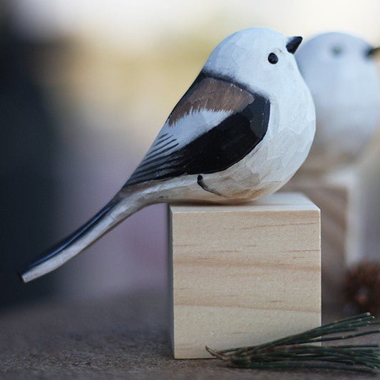 Aegithalidae Bird Figurines Decor - PAINTED BIRD SHOP