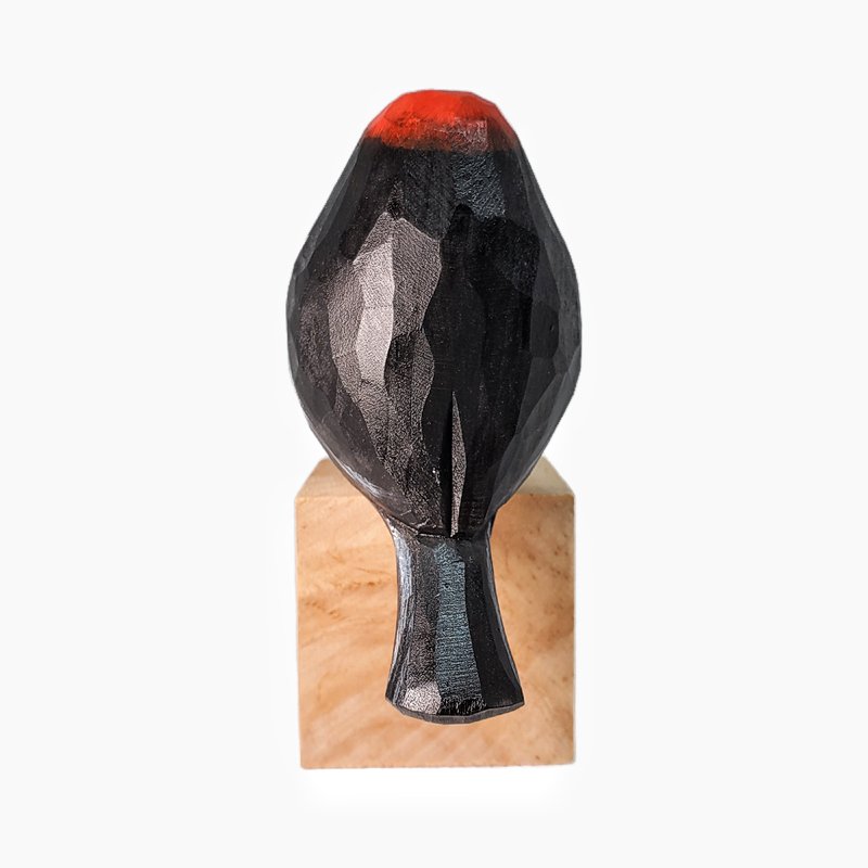 Australasian Robins Figurine Hand Carved Bird Decor - PAINTED BIRD SHOP