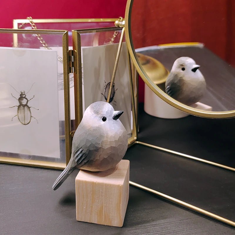 Canada Jay Sculpted Bird Decor - PAINTED BIRD SHOP