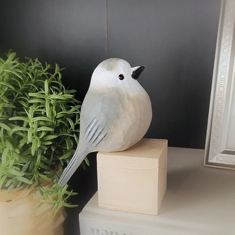 Canada Jay Sculpted Bird Decor - PAINTED BIRD SHOP